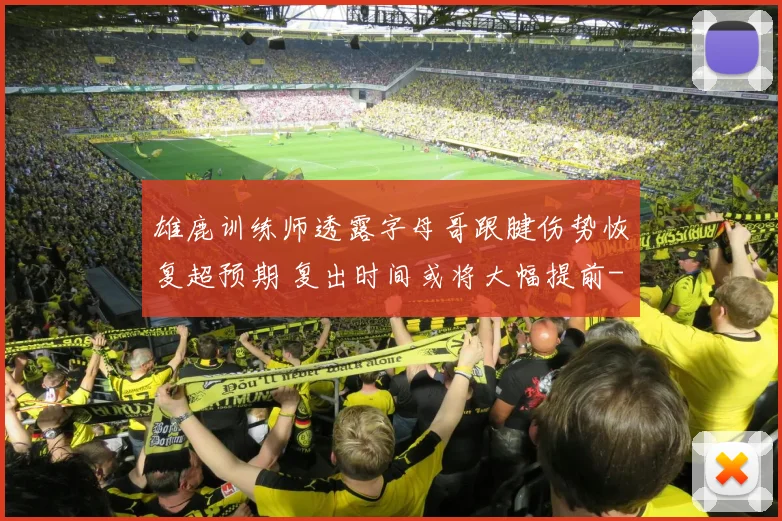 雄鹿训练师透露字母哥跟腱伤势恢复超预期 复出时间或将大幅提前